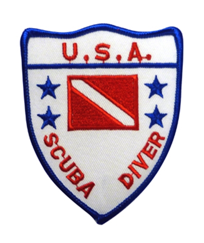 Trident USA Scuba Diver Flag Patch