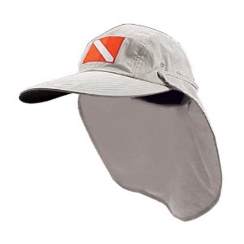 Trident Long Billed Outdoor Dive Flag Hat with Sun Shade