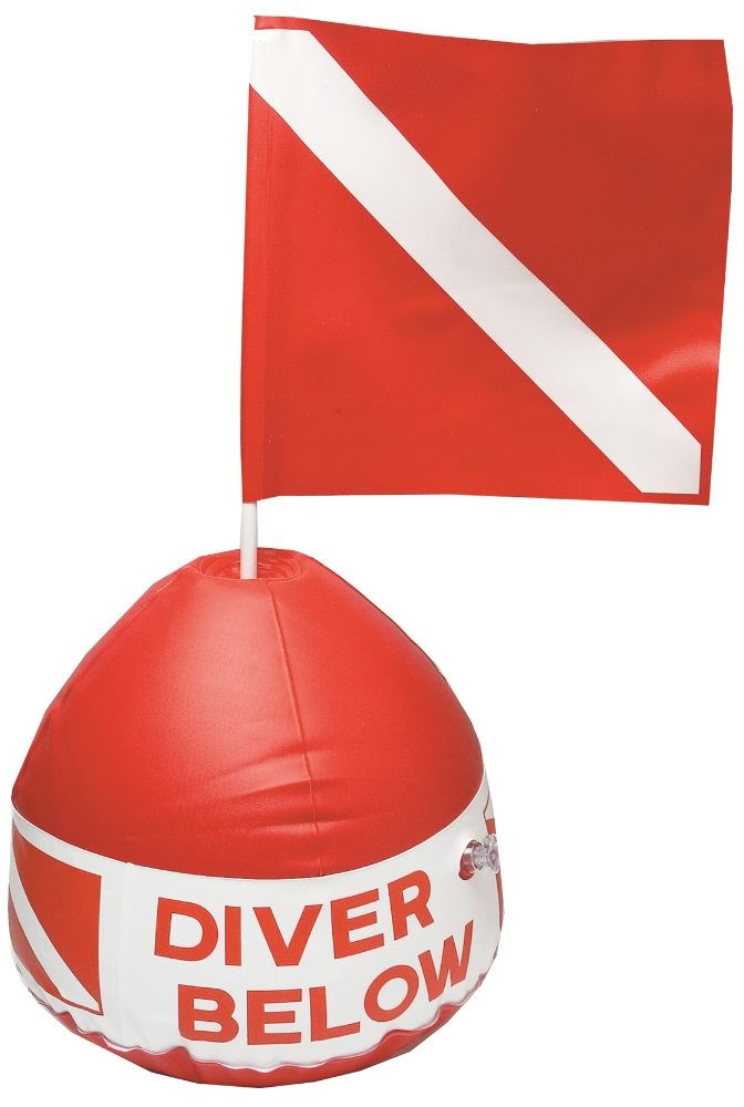 Innovative Diver Below Inflatable Buoy Base with Flag