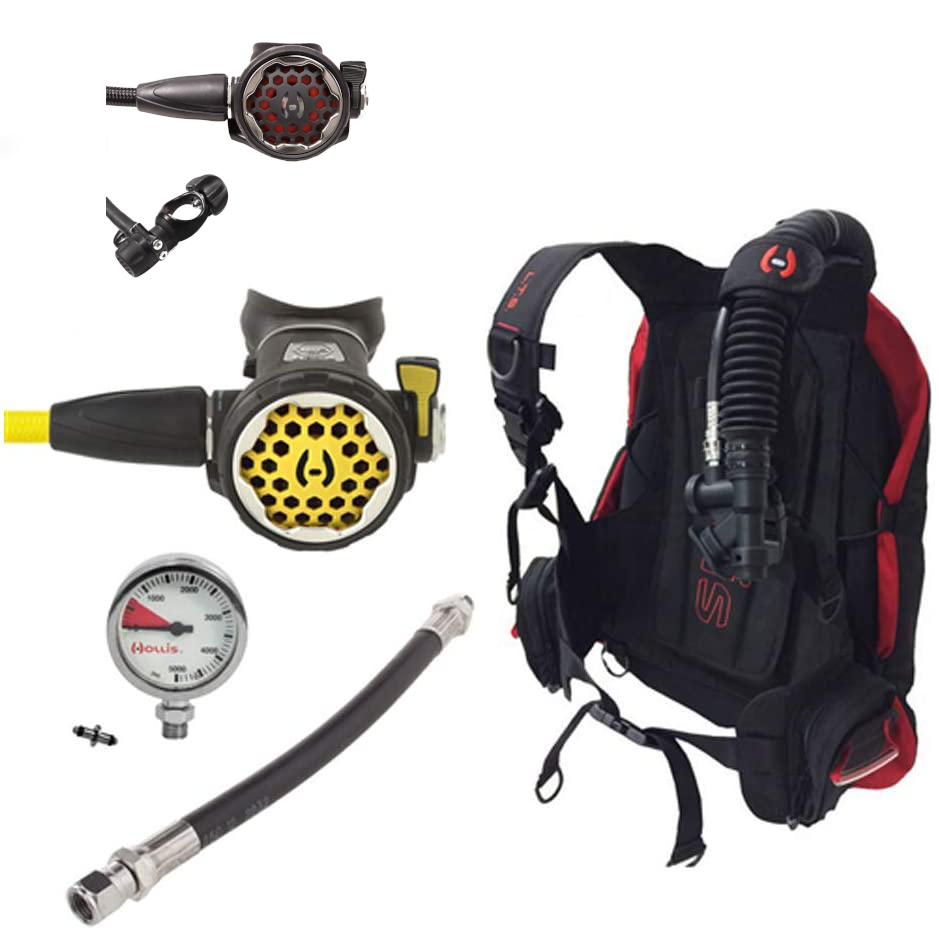 Hollis LTS BC/BCD 150LX Regulator (Yoke) and Octo Scuba Diving Package