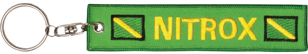 Innovative Nitrox Diver Embroidered Keychain