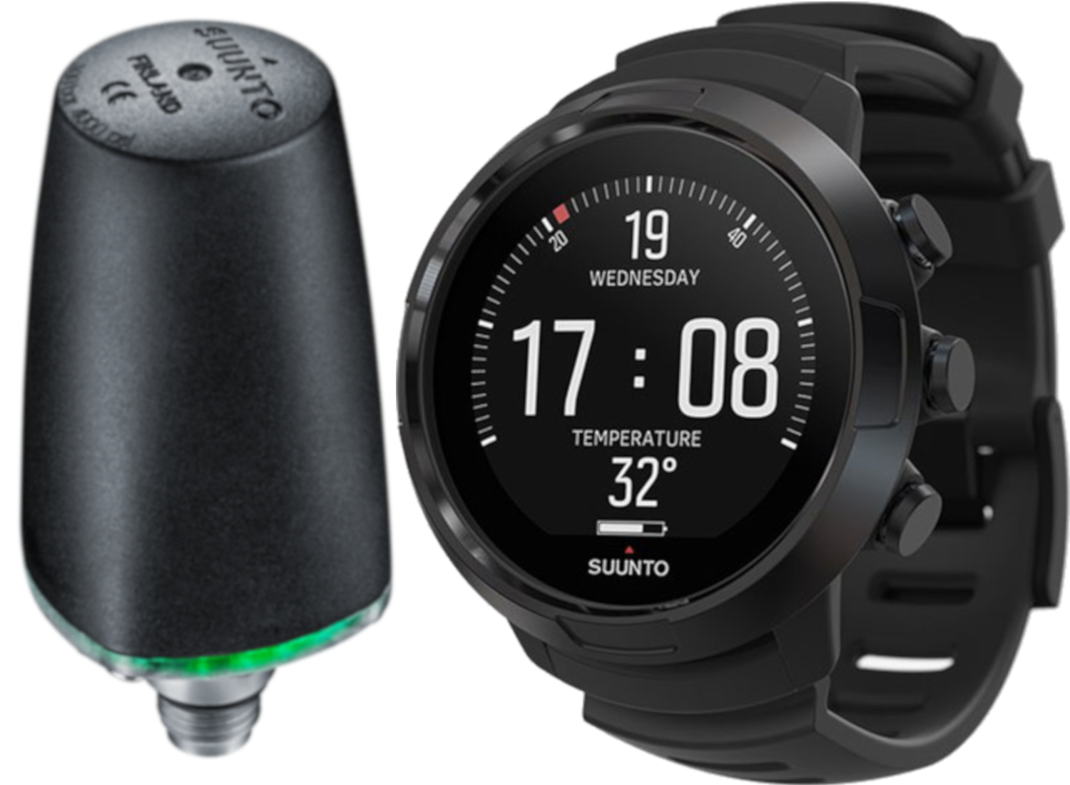 Suunto D5 Wrist Dive Computer with Transmitter and USB Cable