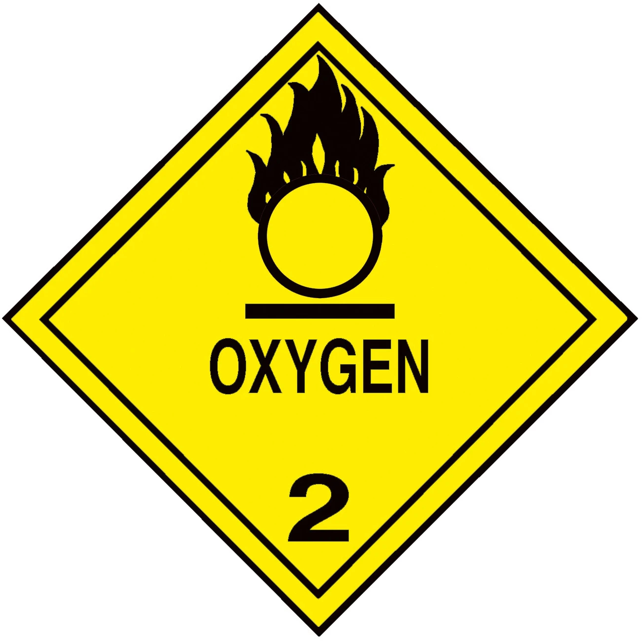 3 inch Oxygen Sticker