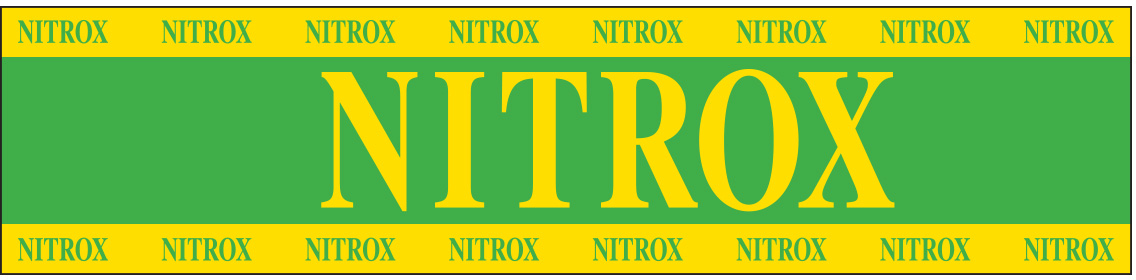 XS Scuba Nitrox Cylinder 25 x 6 Sticker