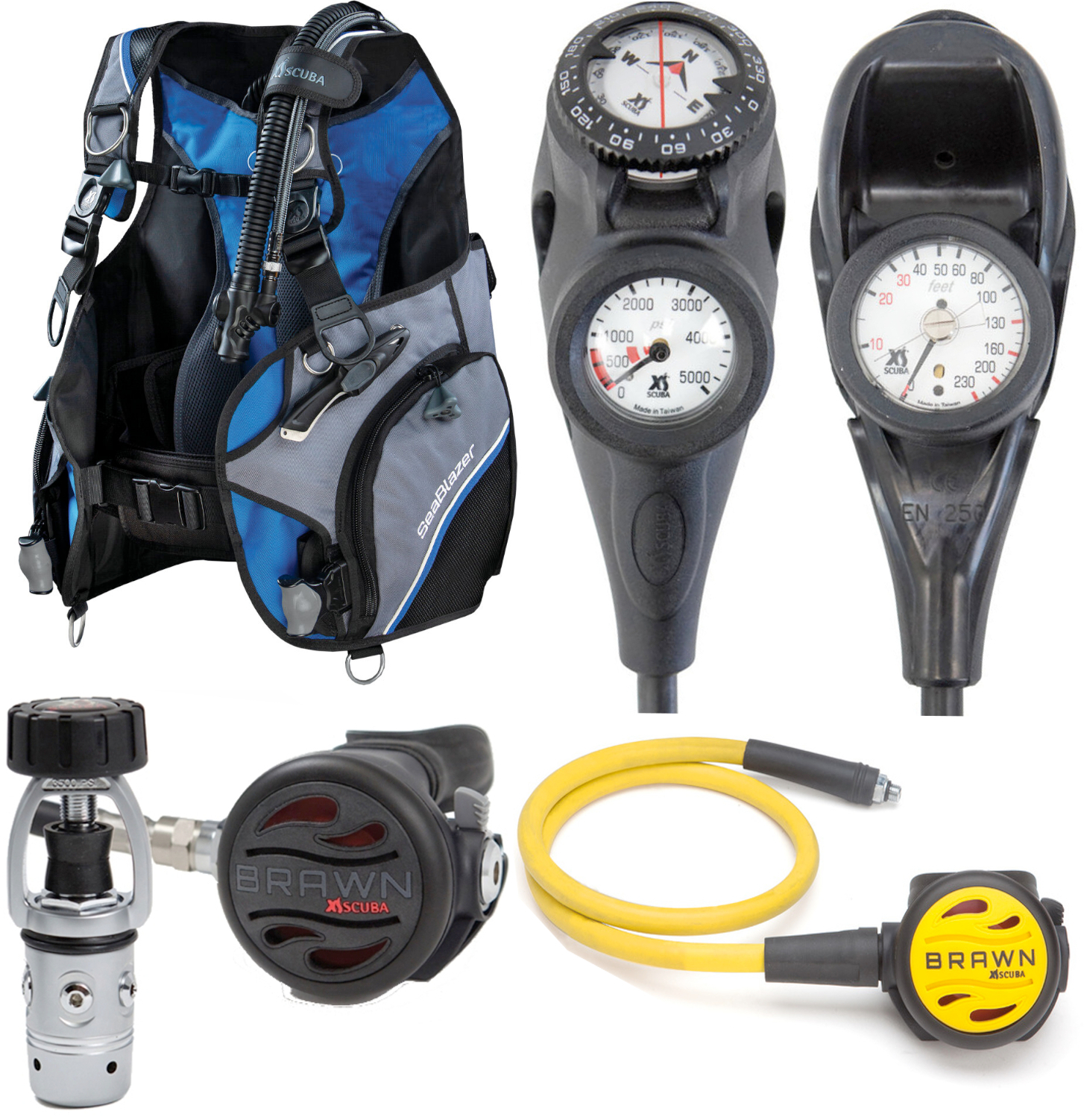 XS Scuba Welcome To Diving SeaBlazer BCD Package