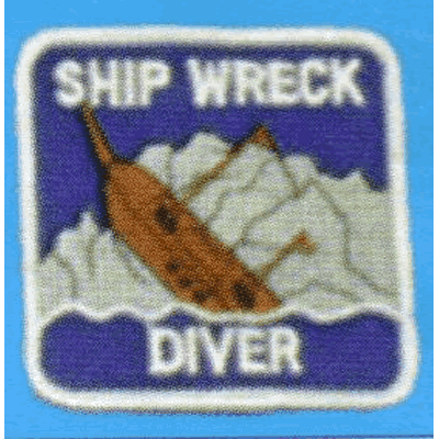 Trident Ship Wreck Scuba Diver Patch