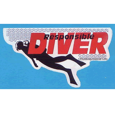 Trident Responsible Diver Scuba Diving Sticker