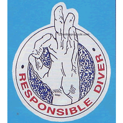 Trident Responsible Diver Sticker