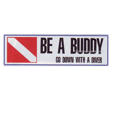 Trident Be A Buddy Go Down With A Diver Bumper Sticker