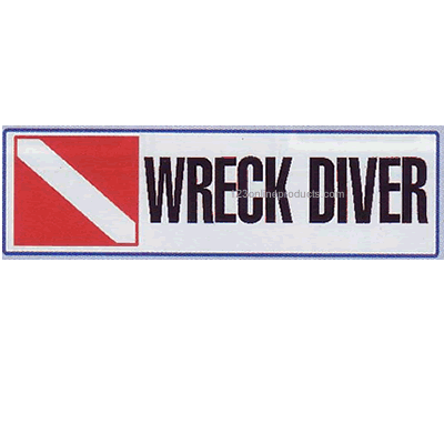 Trident Wreck Diver Scuba Diving Bumper Sticker