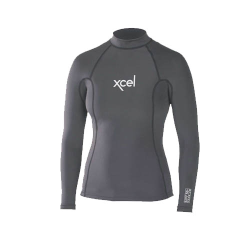 Xcel Women&#39;s Long Sleeve Premium Tight-Fit 6 Ounce Rashguard