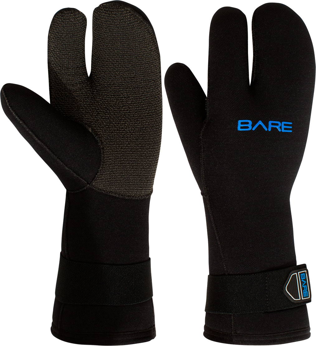 Bare 7mm K-Palm Three-Finger Mitt