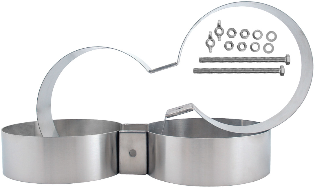 Highland 8.0in Stainless Steel Tank Bands from XS-Scuba