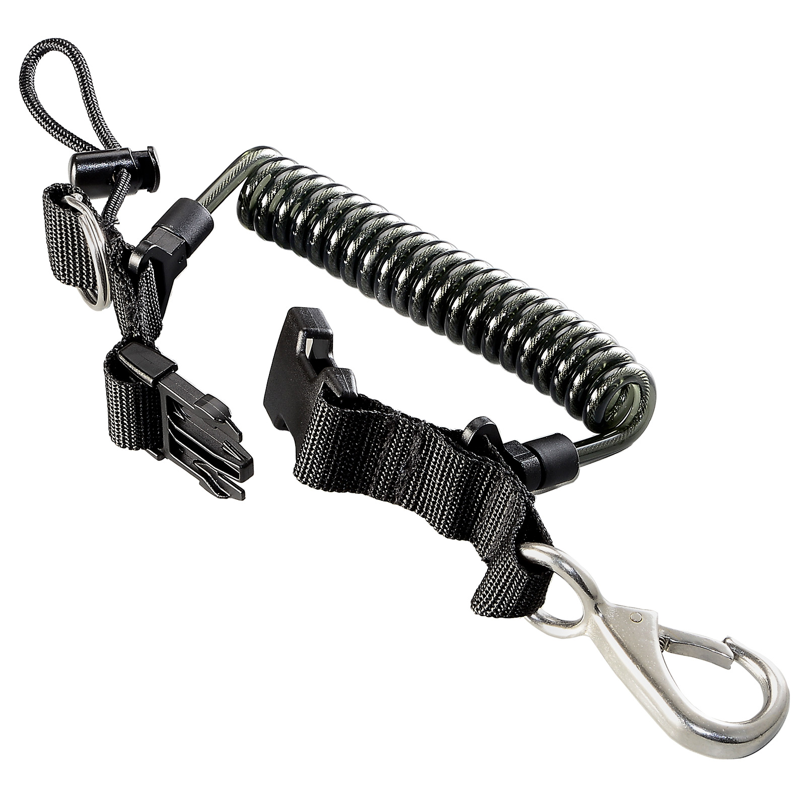IST SP7A-1 Stainless Wire-Reinforced Coil Lanyard