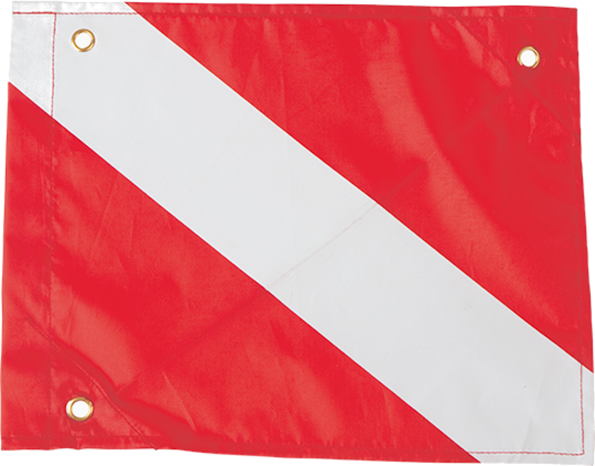 ScubaMax DF-02 12&quot;x15&quot; Nylon Dive Flag w/ Stiffener