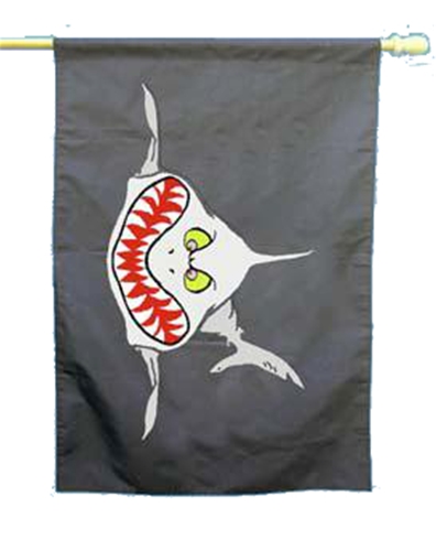 Trident Sharky House Flag Banner
