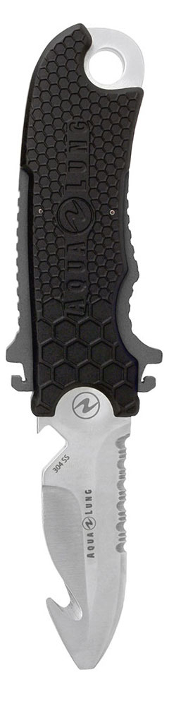 Aqua Lung Sheeps Foot Squeeze Lock Knife