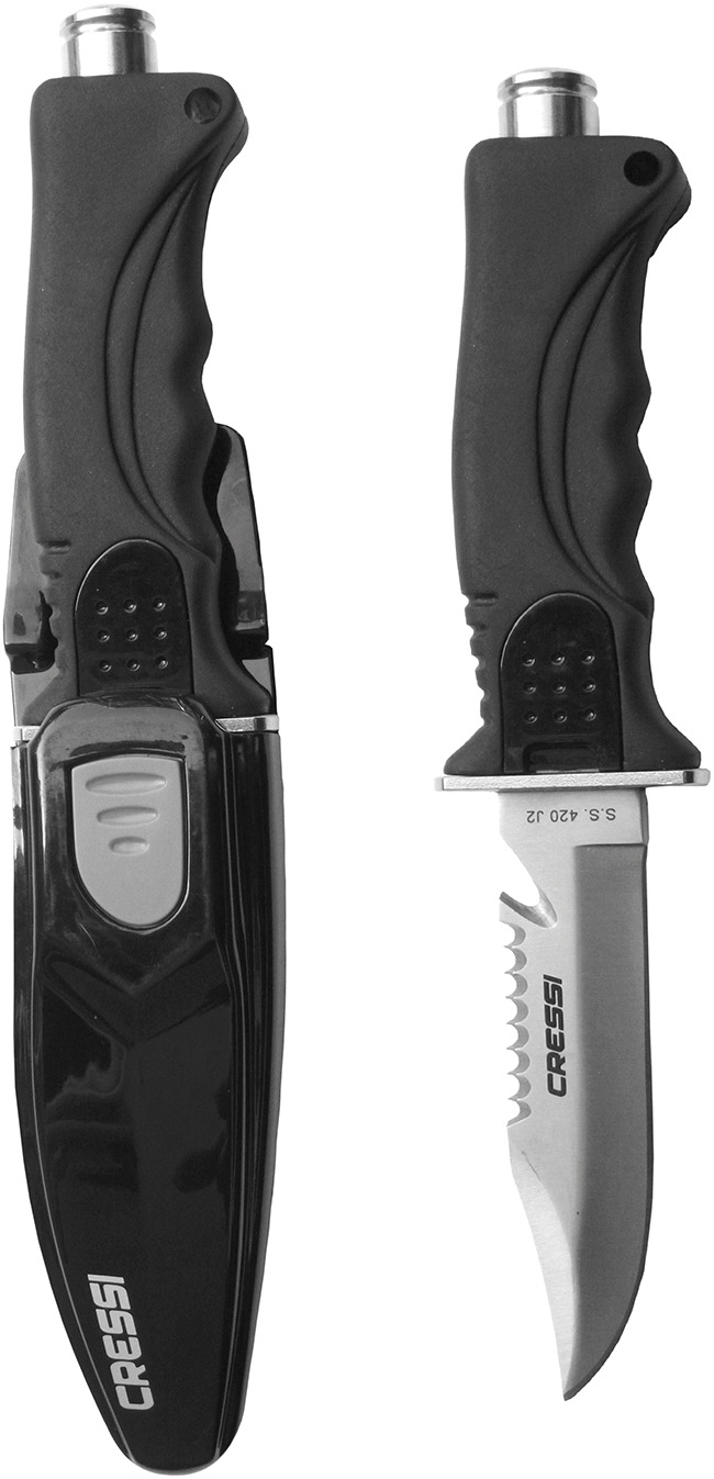 Cressi Skorpion Dive Knife Black