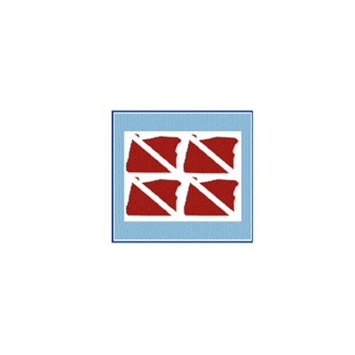 Trident Small Oregon State Dive Flag Stickers