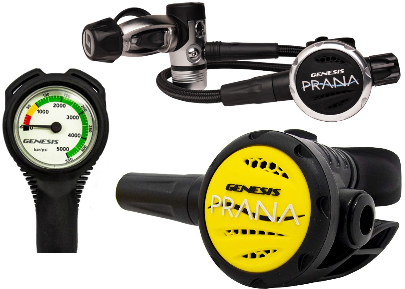 Genesis Prana Regulator Octo and Pressure Gauge