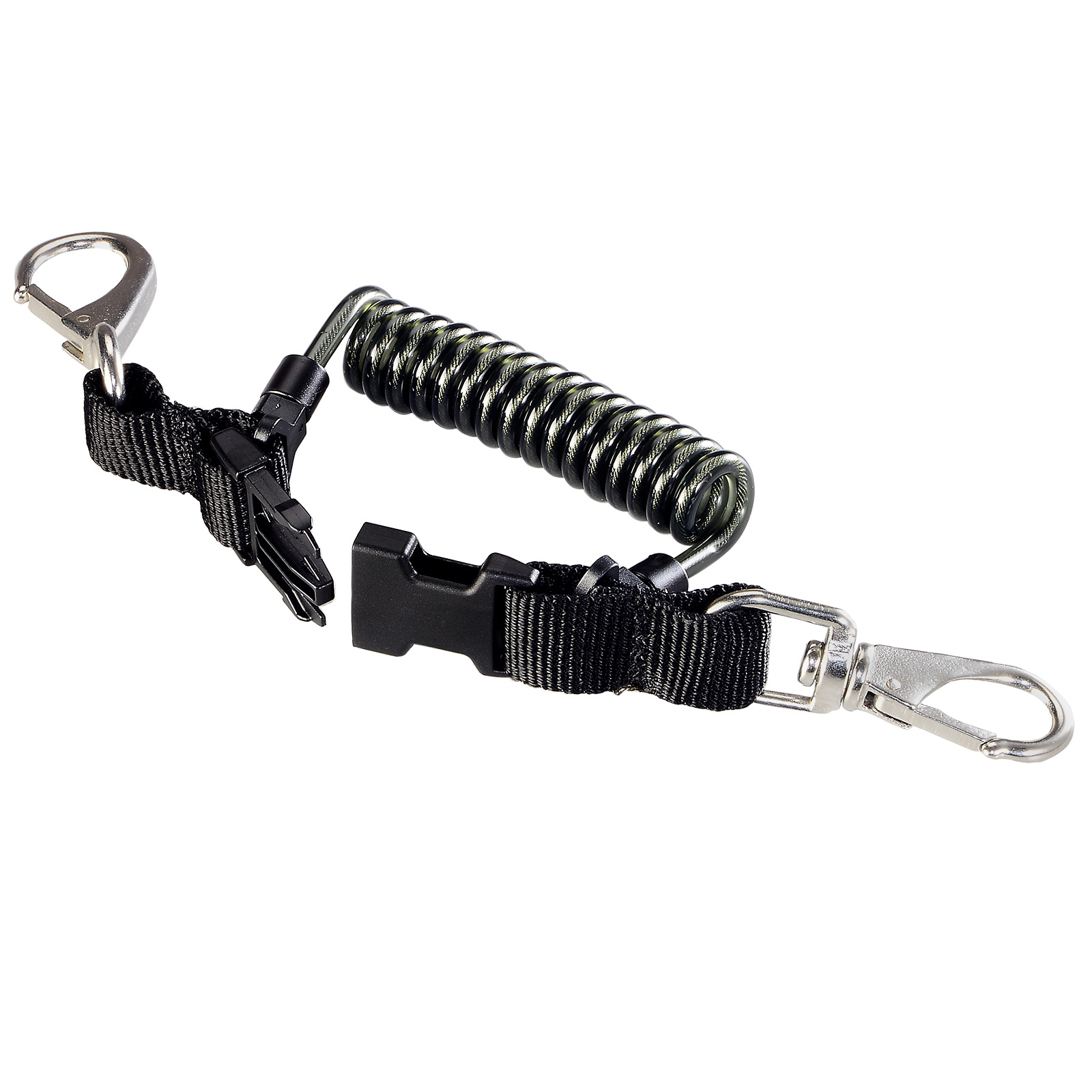 IST Stainless Wire-Reinforced Coil Lanyard