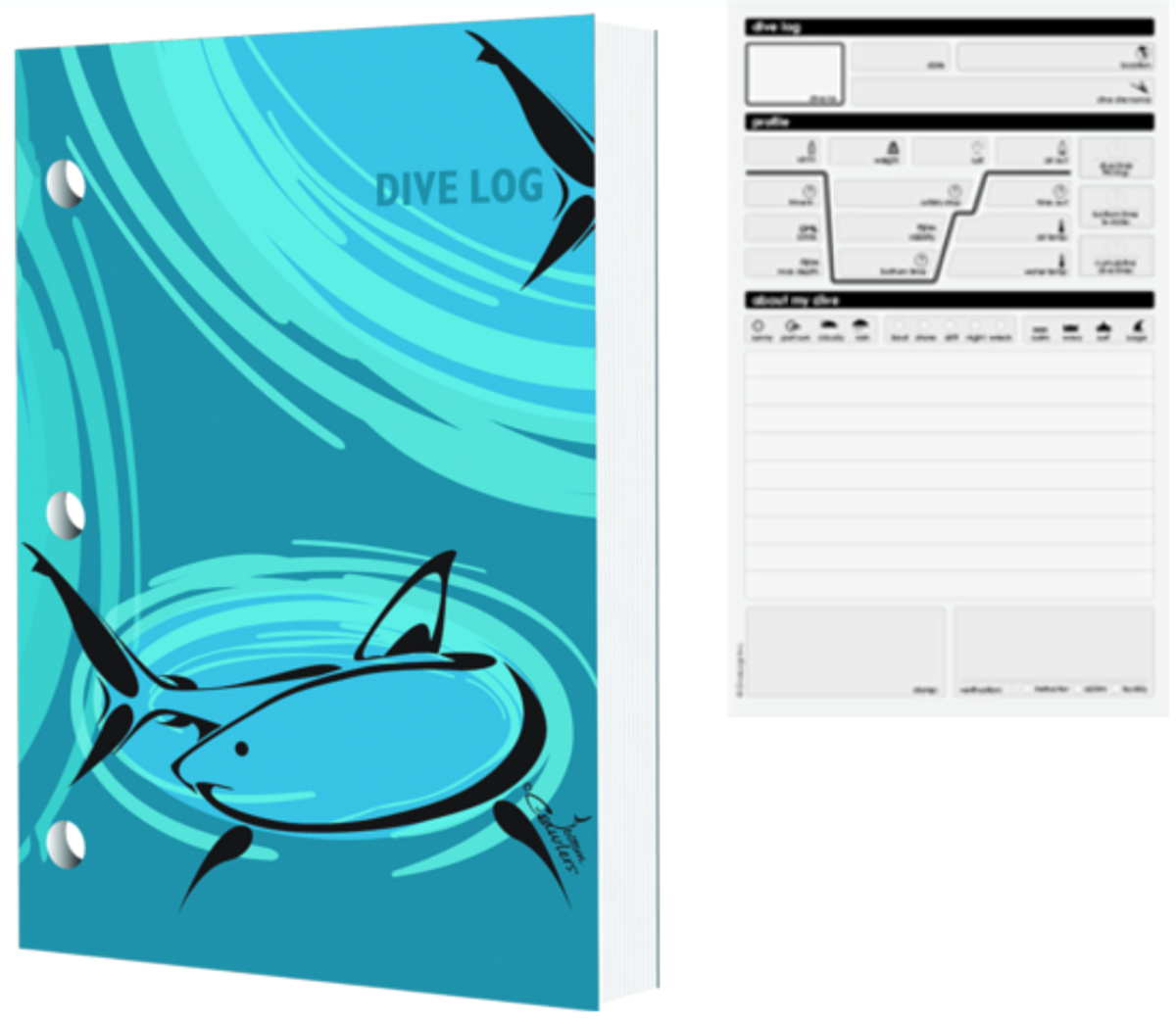 Dive Logz Tribal Shark Logbook