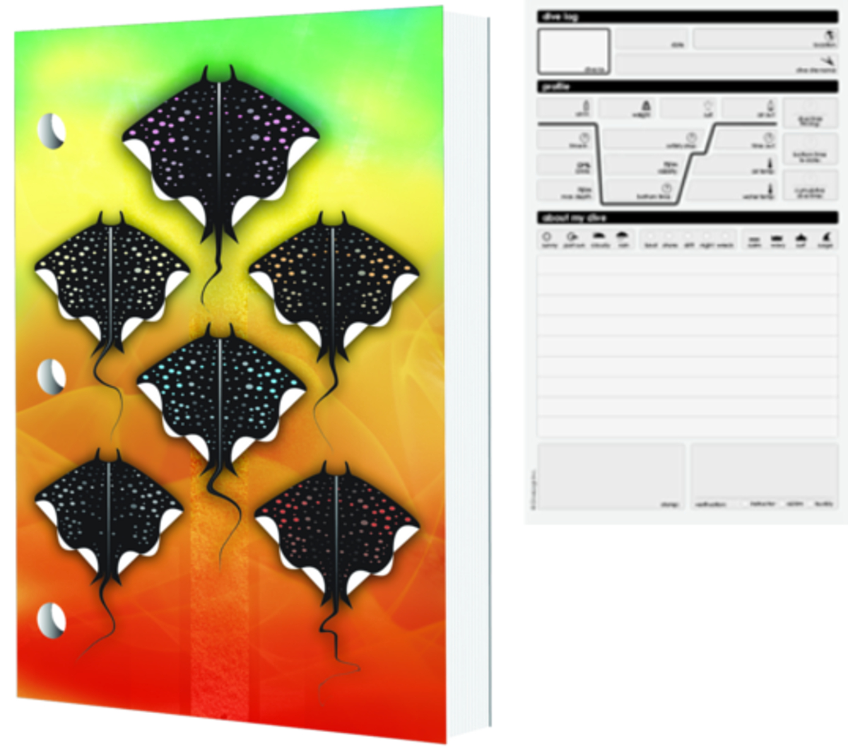 Dive Logz Tropical Manta Ray Logbook