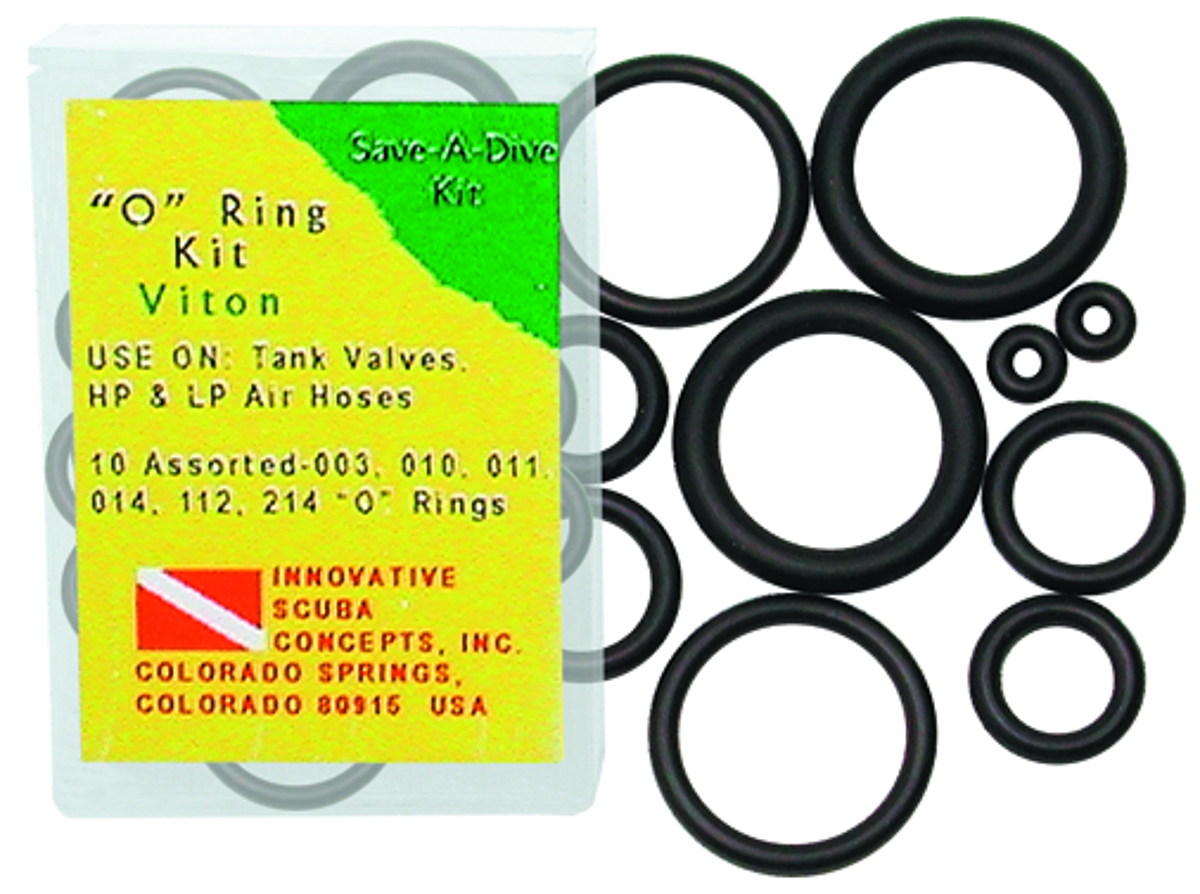 Innovative Save-A-Dive 10 Piece Viton Rubber O-Ring Kit