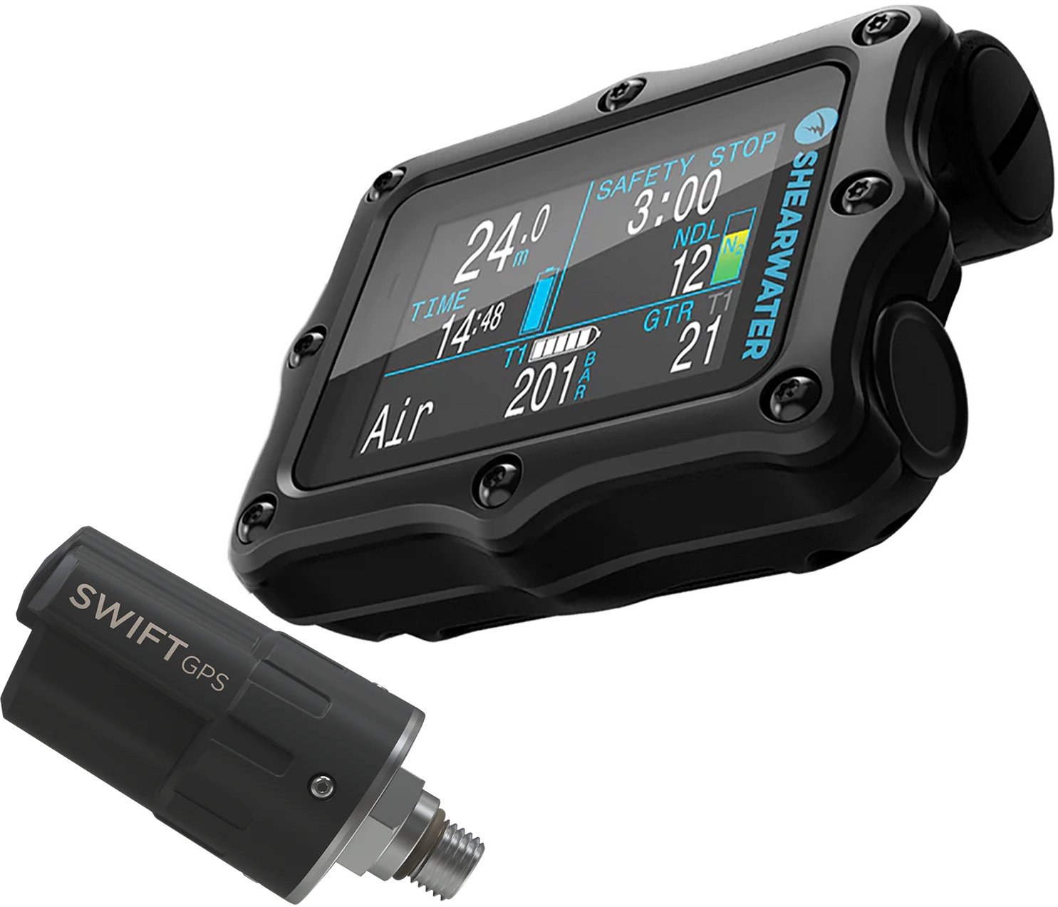 Shearwater Perdix 2 Ti with Swift GPS Transmitter