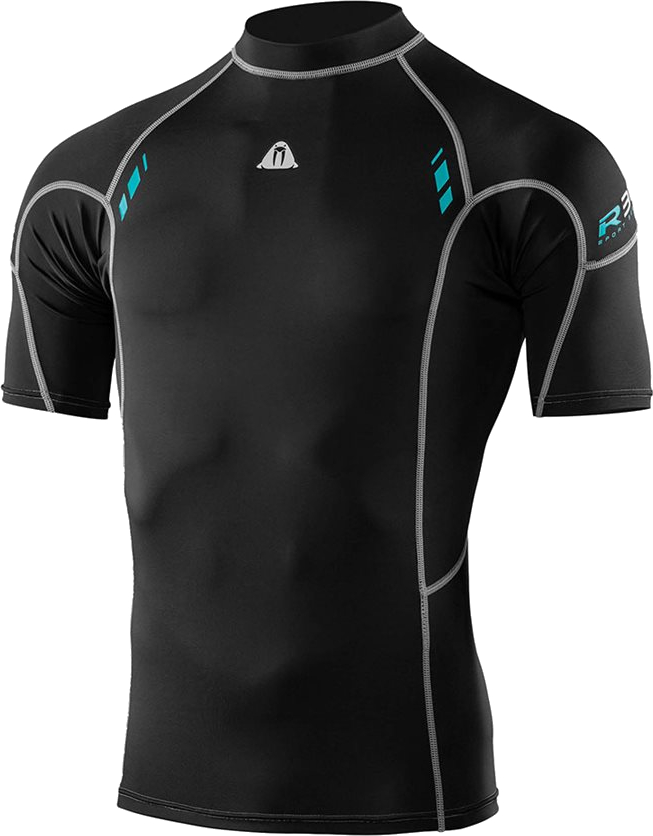Waterproof Men&#39;s Short Sleeve Rash Guard