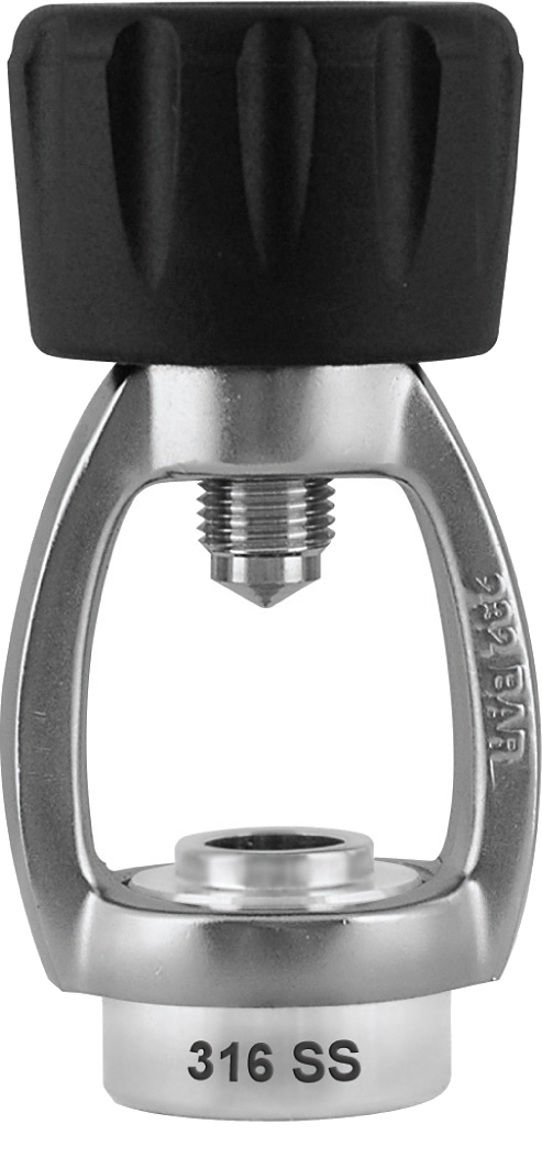 XS Scuba Deluxe Stainless Steel Spin On Yoke