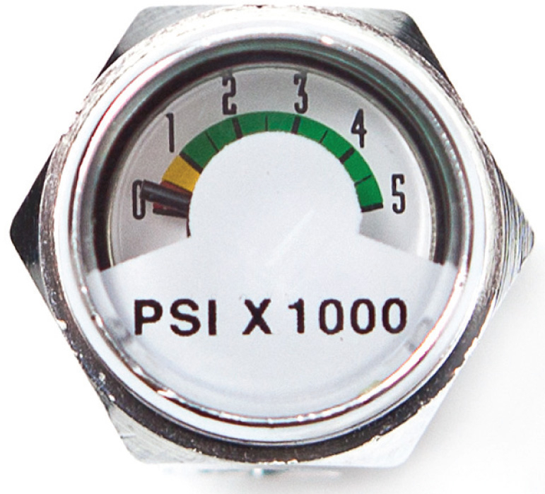 XS Scuba Pony Bottle Air Pressure Gauge