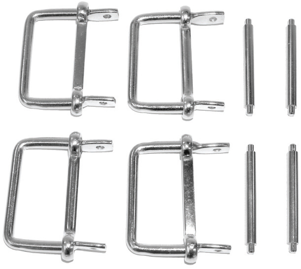 Set of 4 XS Scuba Old School &quot;Rubber Fin Buckles&quot;