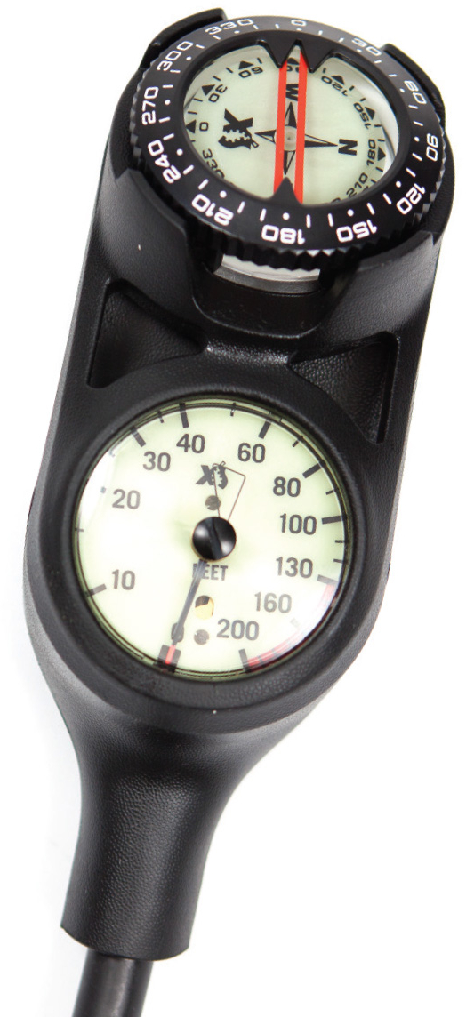 XS Scuba Metric Navigator 3 Gauge Console
