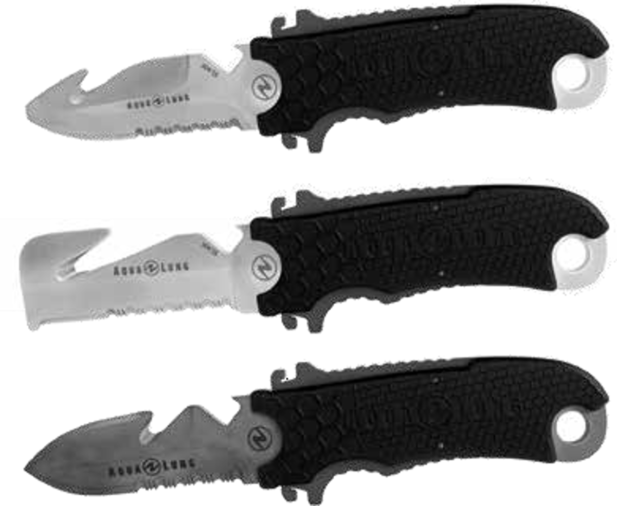 AquaLung Blunt Tip Squeeze Lock Knife